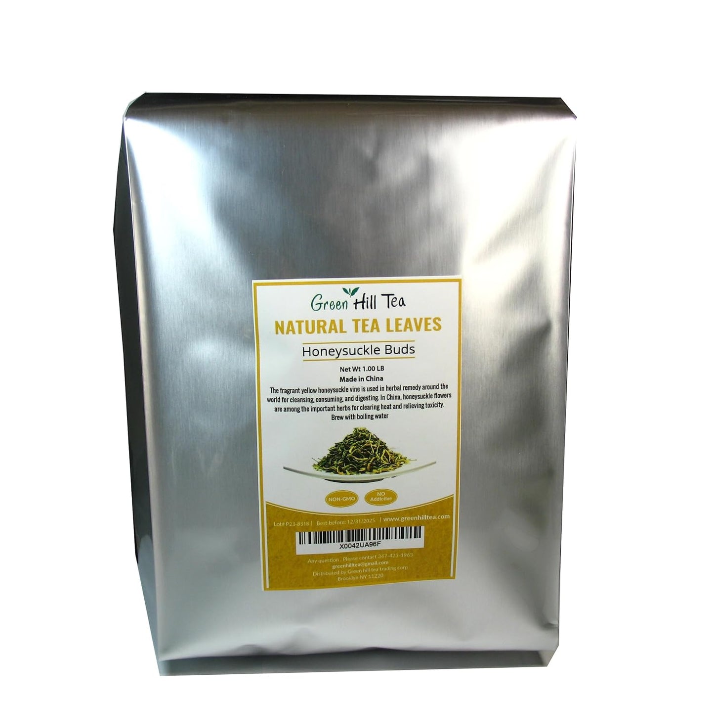 Greenhilltea traditional health herbs, Honey suckle dried herbal tea honeysuckle 16 OZ