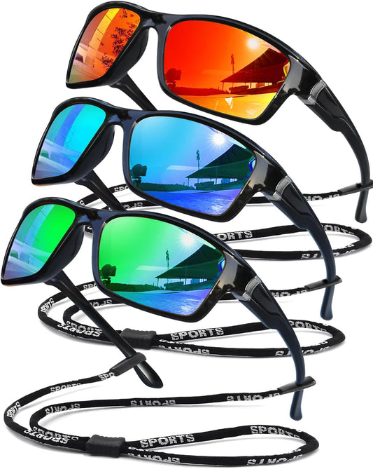 Polarized Sunglasses for Men Women Sports Goggles Lightweight Frame Cycling Running Fishing Driving UV400 Protection