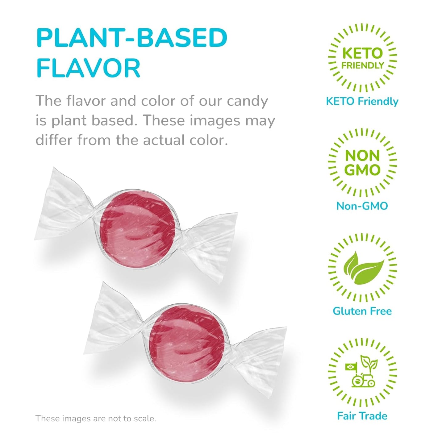 Stevita Hard Candy, Sublime Strawberry - 25 Individually Wrapped Pieces - Sugar & Aspartame Free - Naturally Flavored & Sweetened - Non-GMO, Gluten Free, Keto Friendly