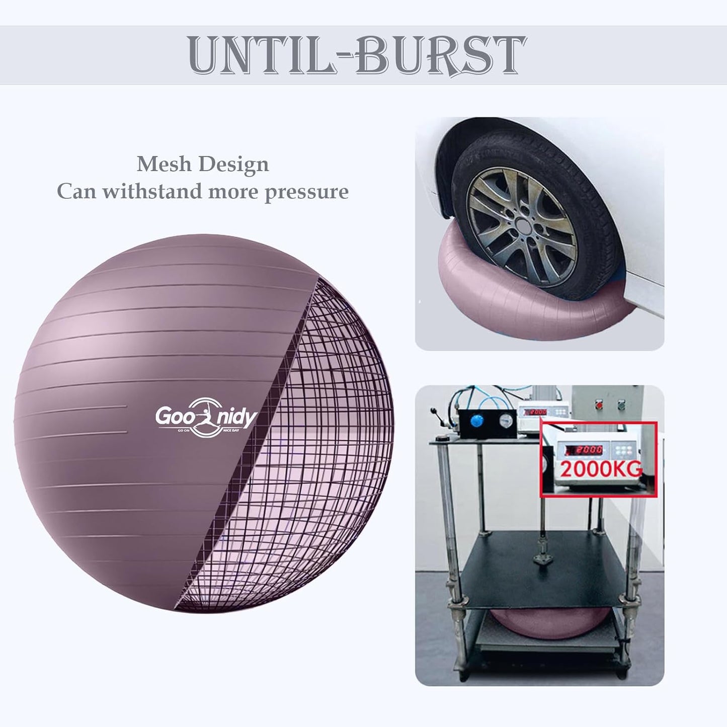 Soft Exercise ball, Anti-Burst Yoga Ball Chair Supports 2200lbs, Workout Equipment w/ Pump for Pregnancy Medicine Birthing Physical Therapy Stability Excersing Birth Swiss Fitness Gym Physio Labor Abs