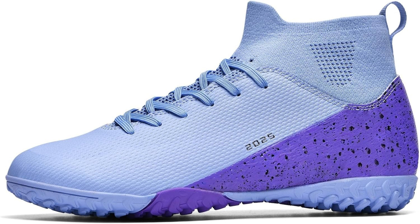 Soccer Cleats for Mens Womens Indoor Soccer Shoes Unisex Baseball Turf Shoes Youth Rugby Shoes Adult AG FG TF Football Boots Wide Training Sneaker