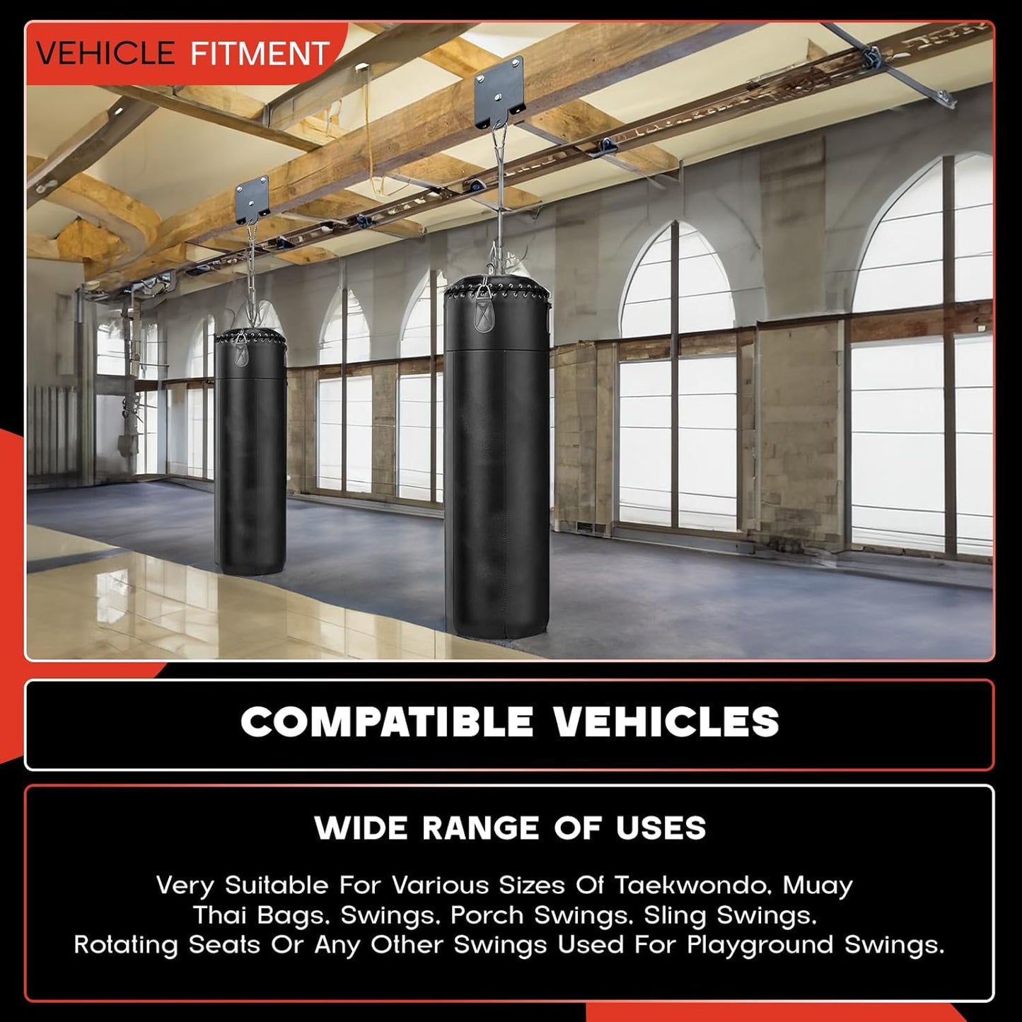 Heavy Bag Hanger,Boxing Bag Hanger,Punching Bag Hanger,360° Rotation Wall Ceiling Mount Wood Beam Hook