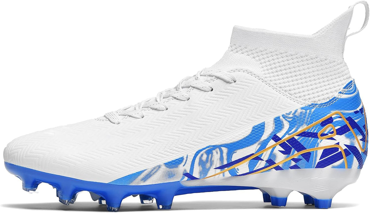 Indoor Soccer Cleats Mens Womens Turf Soccer Cleats Wide Socer Shoes FG AG TF High Ankle Football Boots