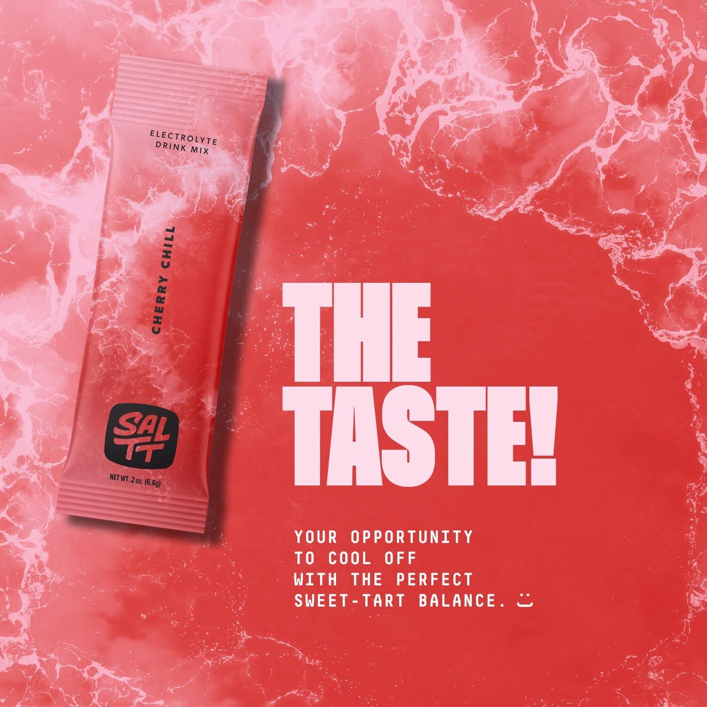 Keto Chow SALTT Electrolytes Powder Packets, Cherry Chill (30 Hydration Packets) - Magnesium, Potassium, Sodium, Trace Minerals - Vegan, Gluten Free, Sugar Free - Travel Essentials - Made in USA