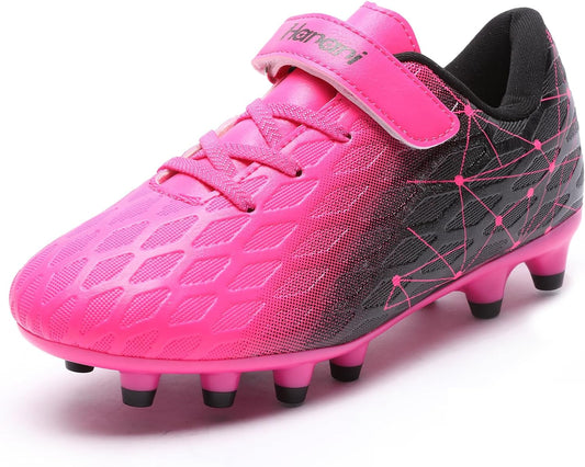Hanani Boys Soccer Cleats Kids Girls FG/AG Soccer Athletics Sport Shoes Training Shoes Running Shoes Teenager Indoor Outdoor Football Shoes Sneakers for Unisex