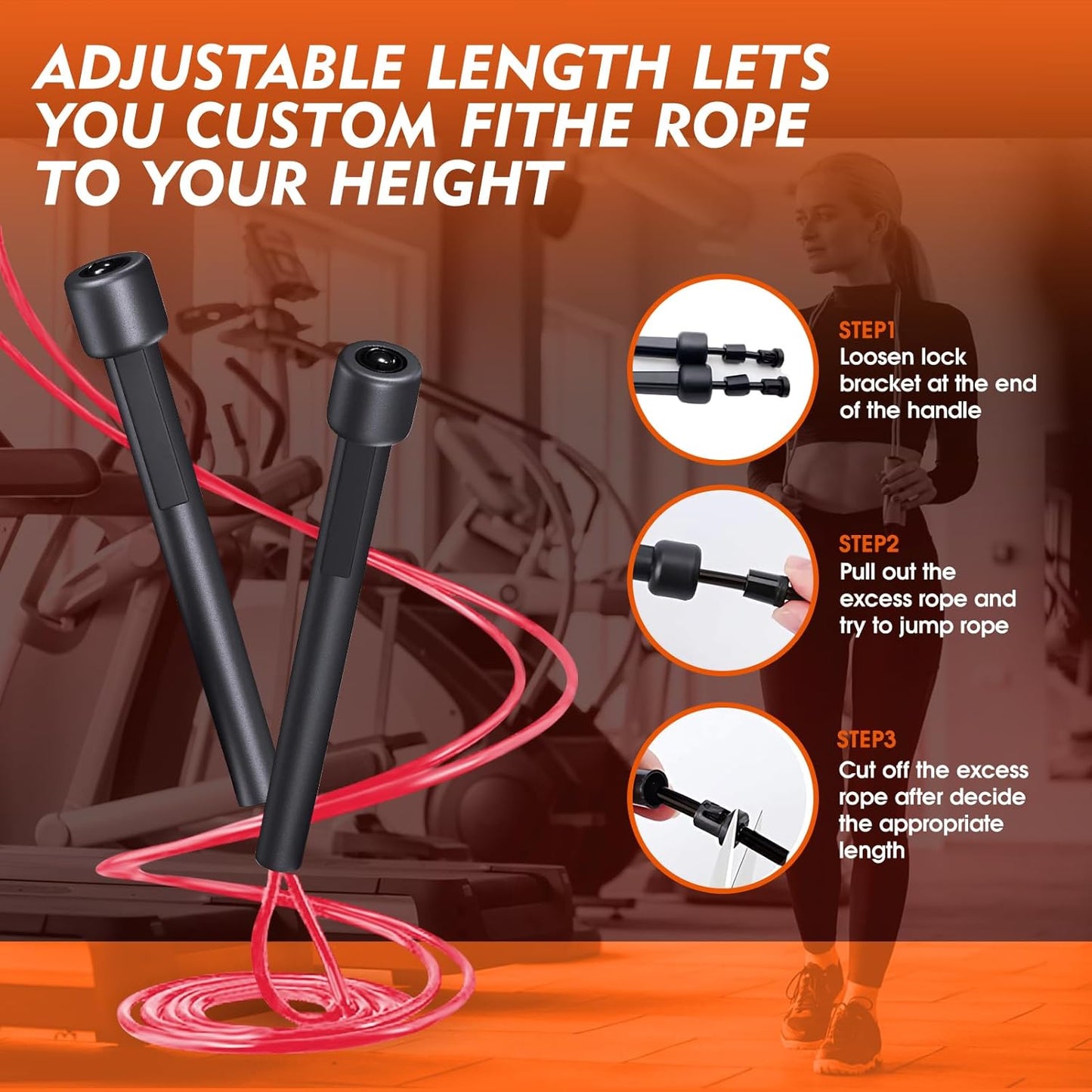 14 Pack Adjustable PVC Jump Rope for Cardio Fitness - Versatile Jump Rope for Women Men Kids Christmas Gift -Tangle-Free for Keeping Fit, Training, Workout