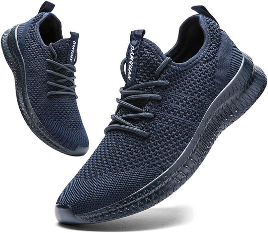 FUJEAK Men Running Shoes Men Casual Breathable Walking Shoes Sport Athletic Sneakers Gym Tennis Slip On Comfortable Lightweight Shoes
