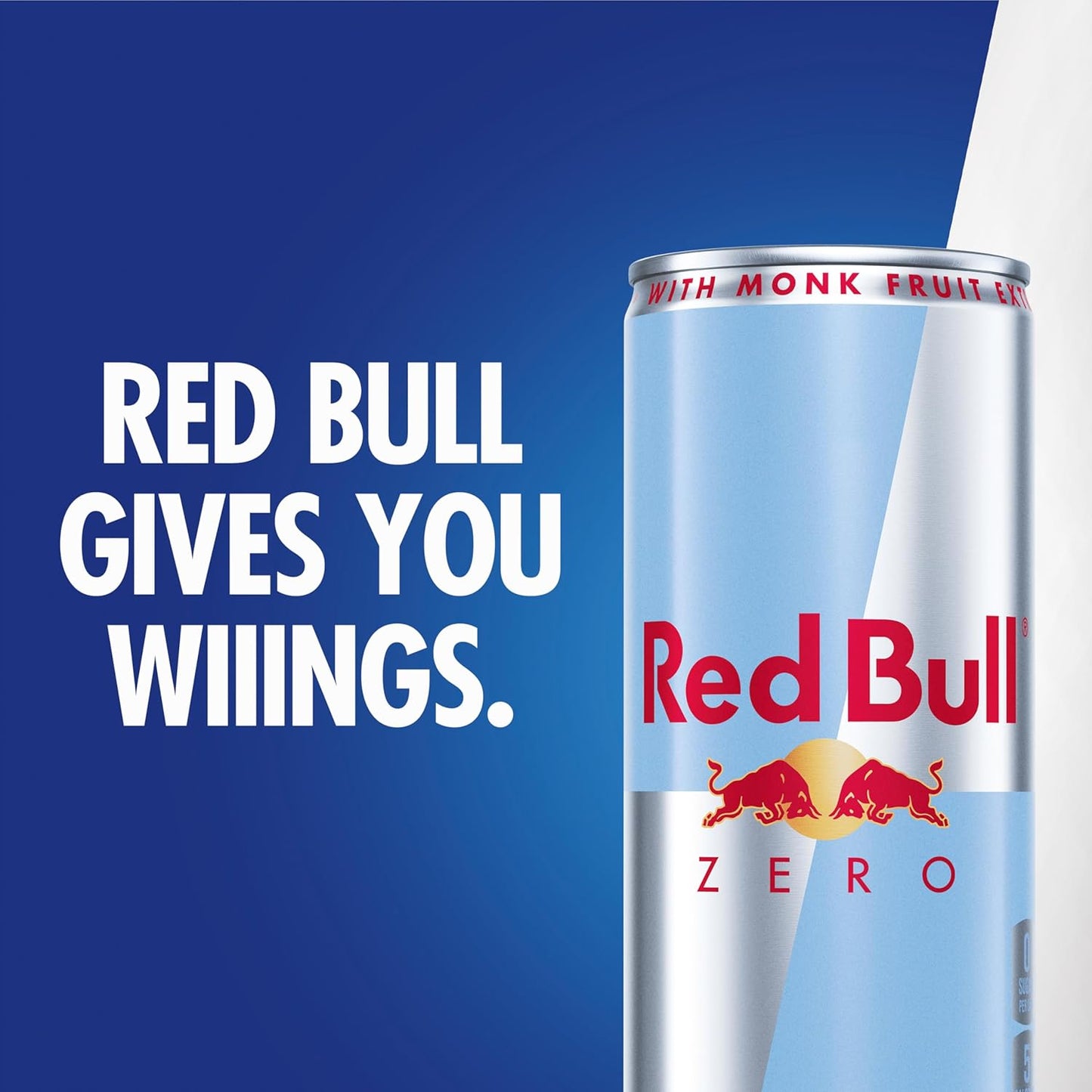 Red Bull Zero Energy Drink, 12 fl. oz., with 114mg Caffeine, Taurine & B Vitamins, Case of 24 cans