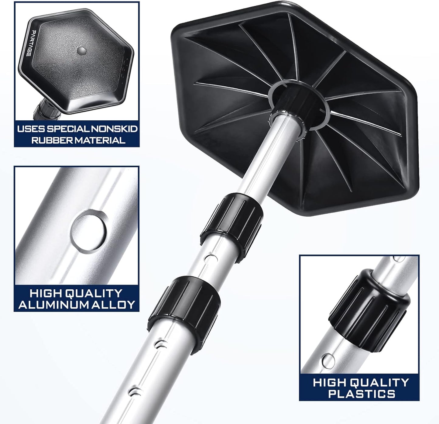 Partage Golf Travel Bag with Wheels, Golf Travel Case for Airlines, 900D Heavy Duty Oxford -Black