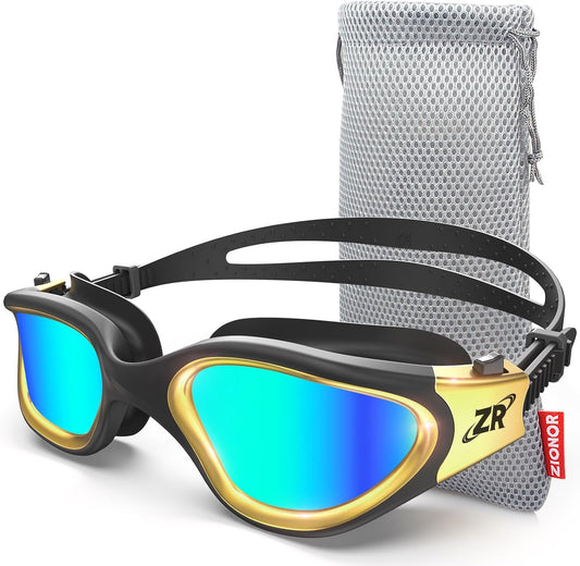 ZIONOR Swim Goggles, G1 MAX Polarized Anti-Fog Swimming Goggles for Men Women