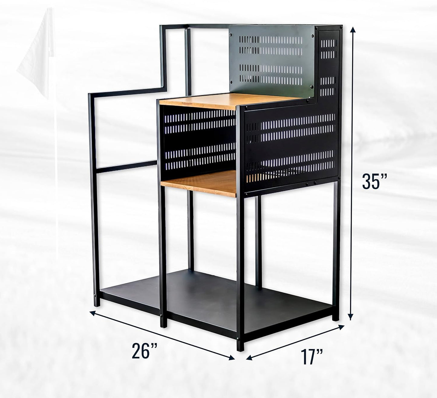 Teal Triangle Golf Storage Organizer, Heavy Duty Garage Freestanding Storage, Holds Golf Clubs, Bags, Golf Accessories, Golf Gifts for Men