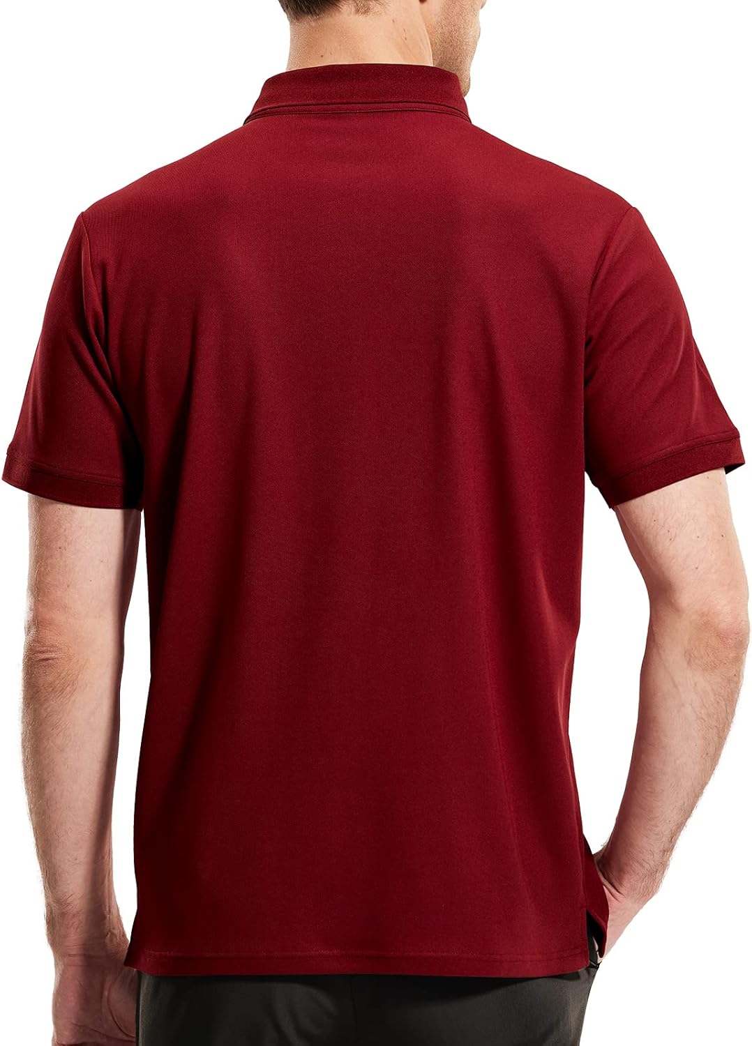 MIER Polo Shirts for Men Short Sleeve Quick Dry Polyester Collared Shirts Casual Golf Shirts, Moisture-Wicking