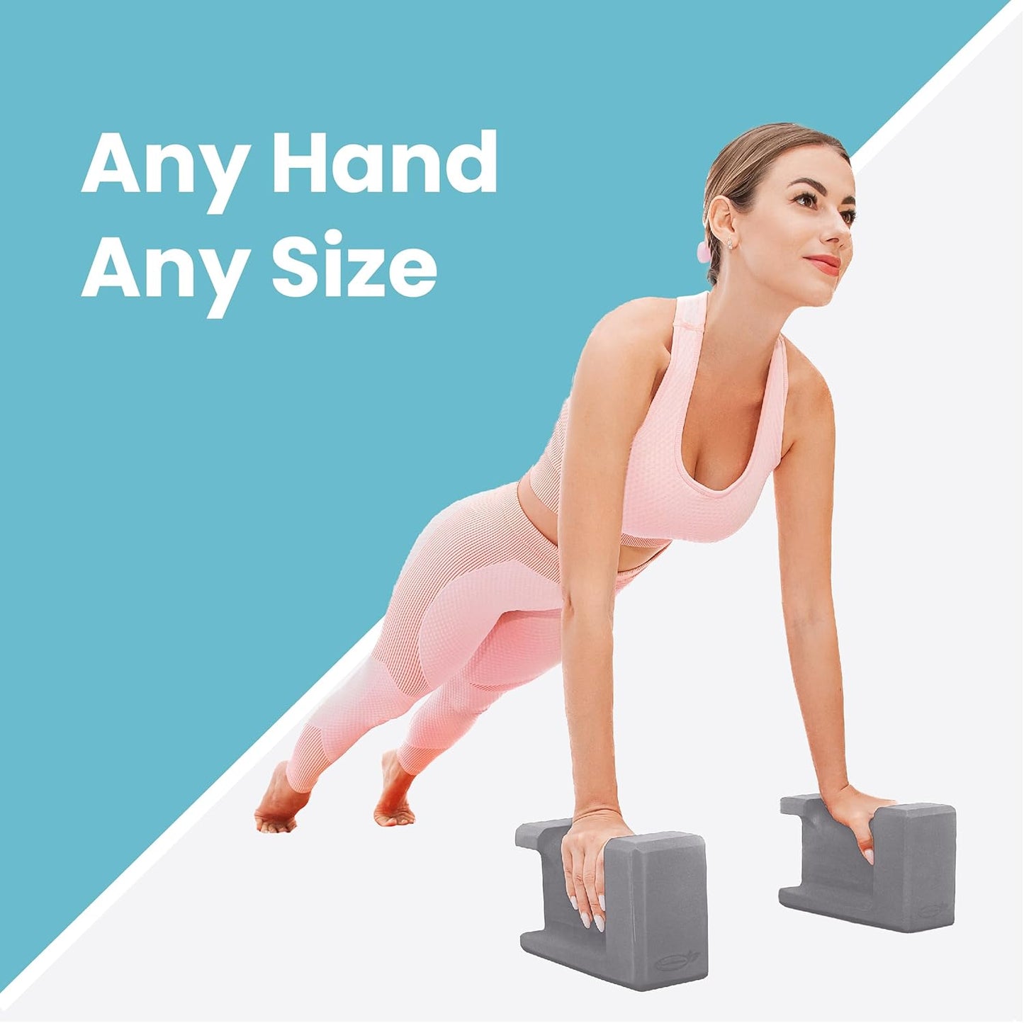 Ergo Yoga Blocks, Relieve Wrist Pain, Improve Comfort and Grip, Contoured Design, Pilates Exercise Balance & Stretching