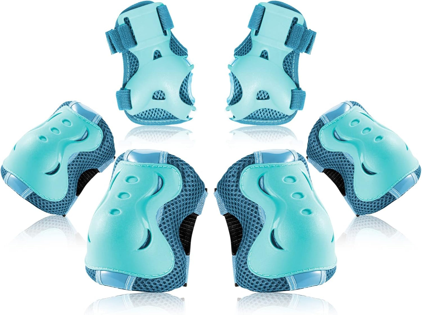 BOSONER Kids/Youth Knee Pad Elbow Pads Guards Protective Gear Set for Roller Skates Cycling BMX Bike Skateboard Inline Skatings Scooter Riding Sports