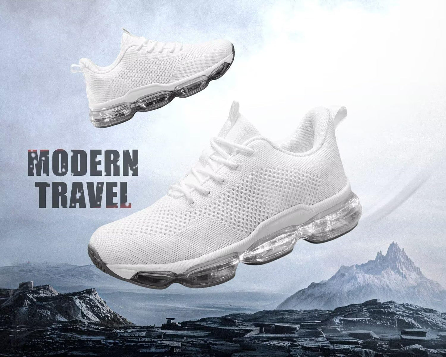 Men's Air Cushion Running Shoes Breathable Tennis Fashion Sneakers Non Slip Workout Casual Sport Shoes Gym Training Comfortable Walking Shoes