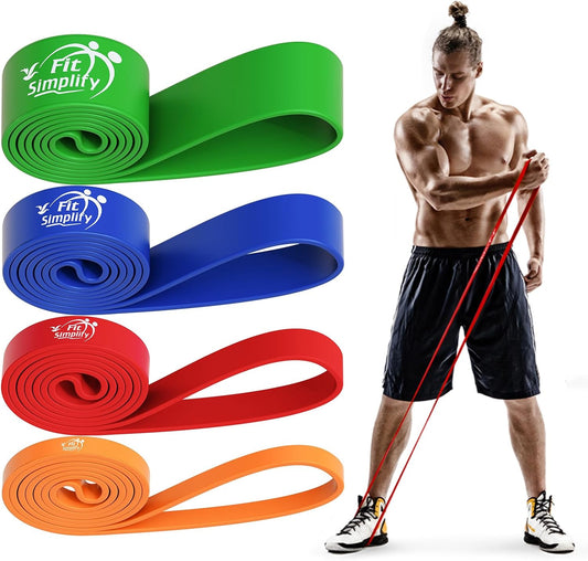 Fit Simplify Pull Up Assist Resistance Bands for Fitness, Physical Therapy, Stretching, Mobility and Exercise