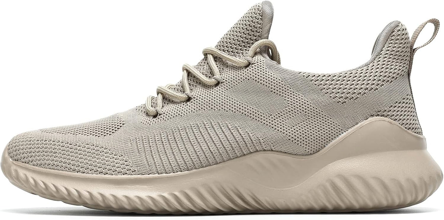 Men's Non Slip Running Shoes Ultra Light Breathable Casual Walking Shoes Fashion Sneakers Mesh Workout Sports Shoes