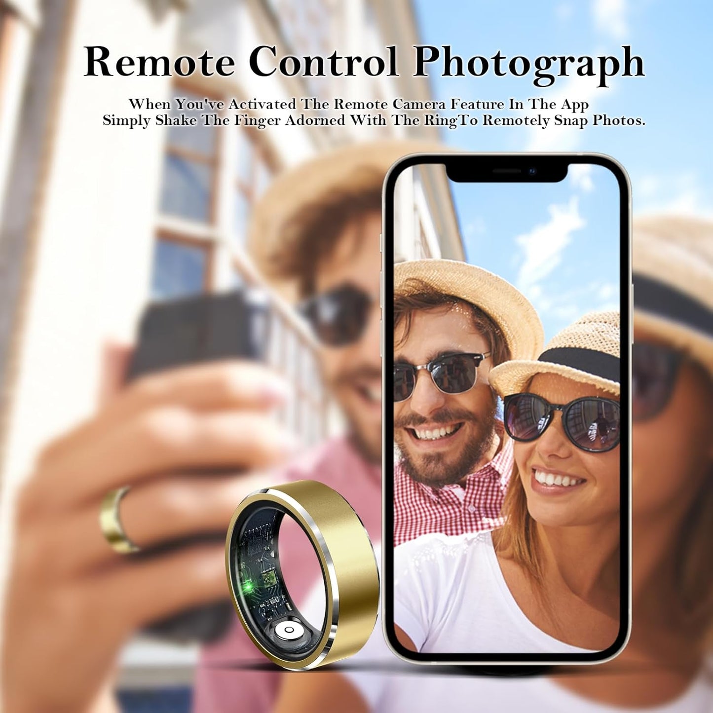 Smart Ring for Women Men-Wearable Fitness Tracker with Sleep Tracking Heart Rate Healthy Monitor Ring Activity Monitoring Steps Calories