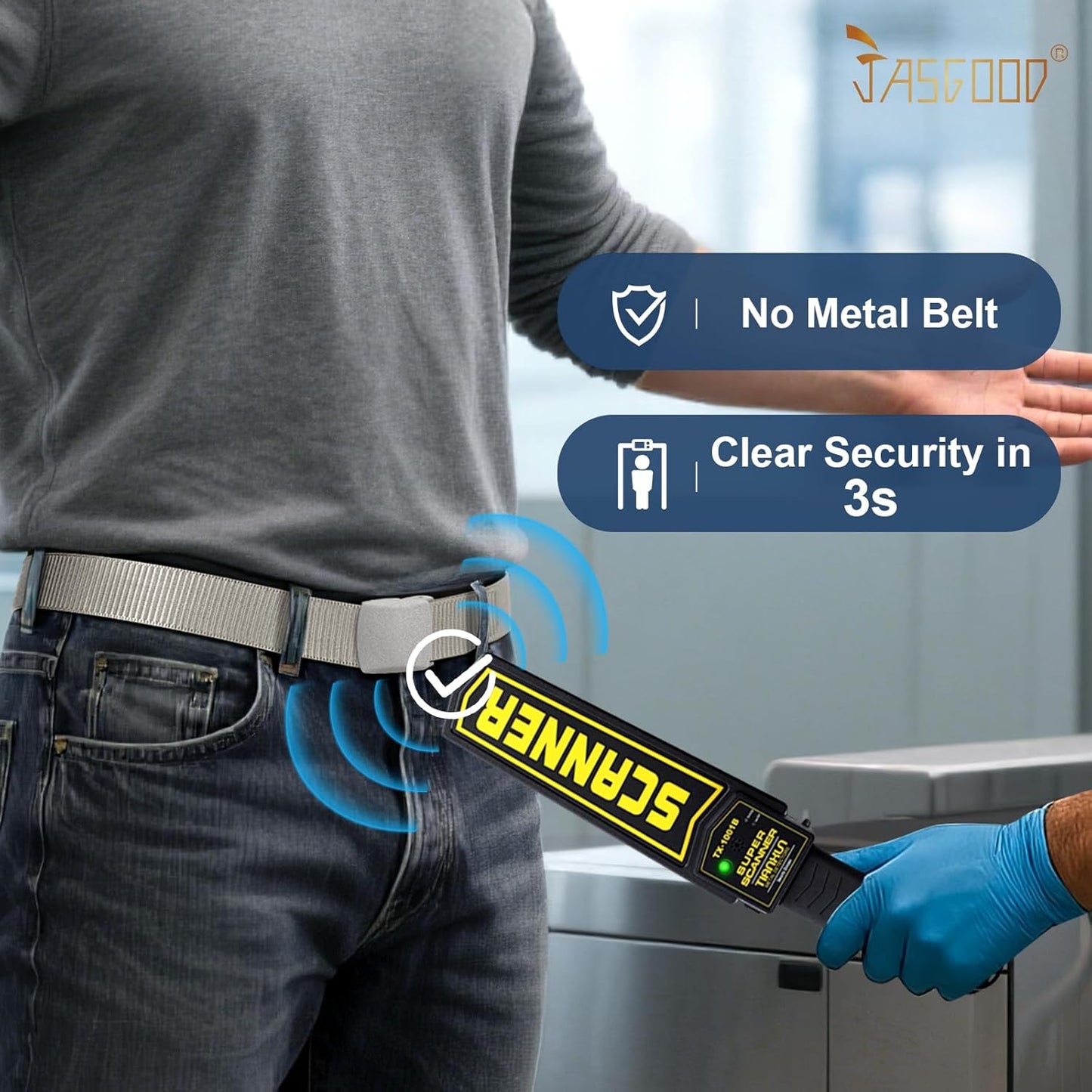 JASGOOD Nylon Canvas Breathable Military Tactical Men Waist Belt With Plastic Buckle