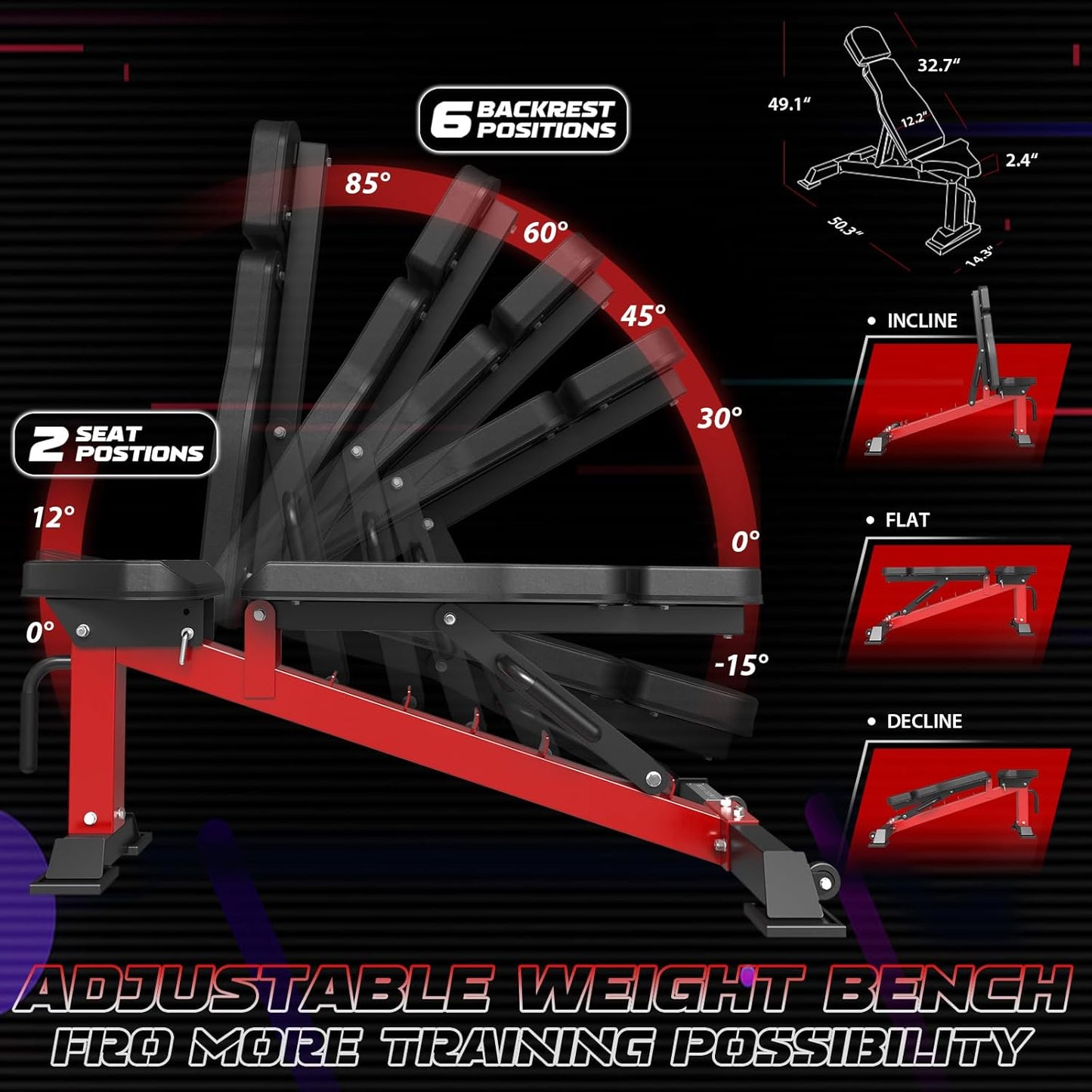 Mikolo Power Cage, 2000LB Power Rack with Independent Dual Pulley System, Multi-Function Home Gym Workout Machine for Cable Crossover