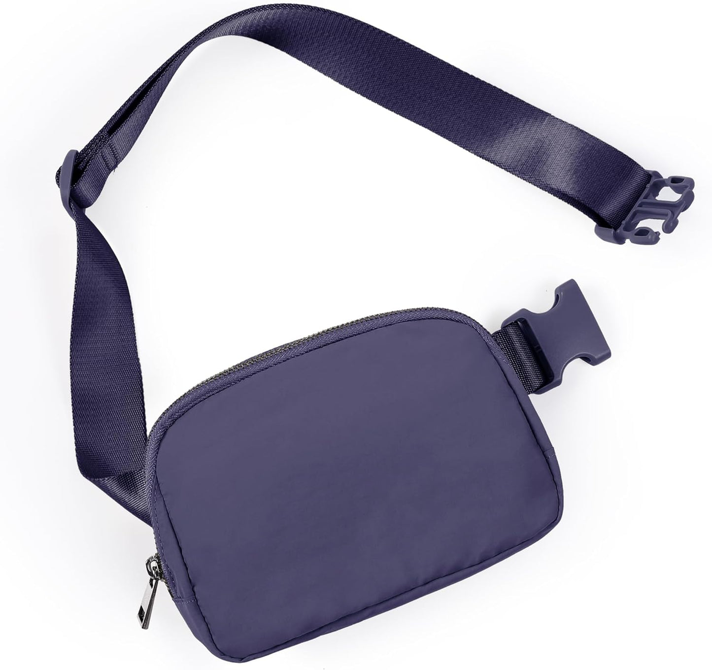 ODODOS Unisex Mini Belt Bag with Adjustable Strap Small Fanny Pack for Workout Running Traveling Hiking, Purple Reign