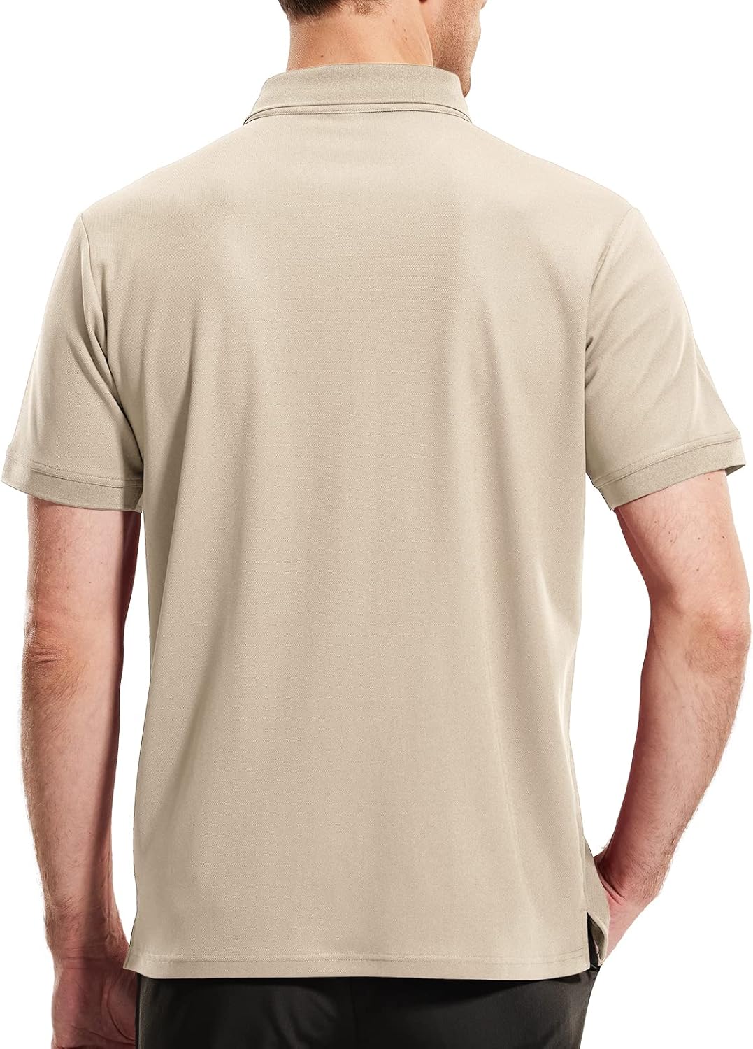 MIER Polo Shirts for Men Short Sleeve Quick Dry Polyester Collared Shirts Casual Golf Shirts, Moisture-Wicking