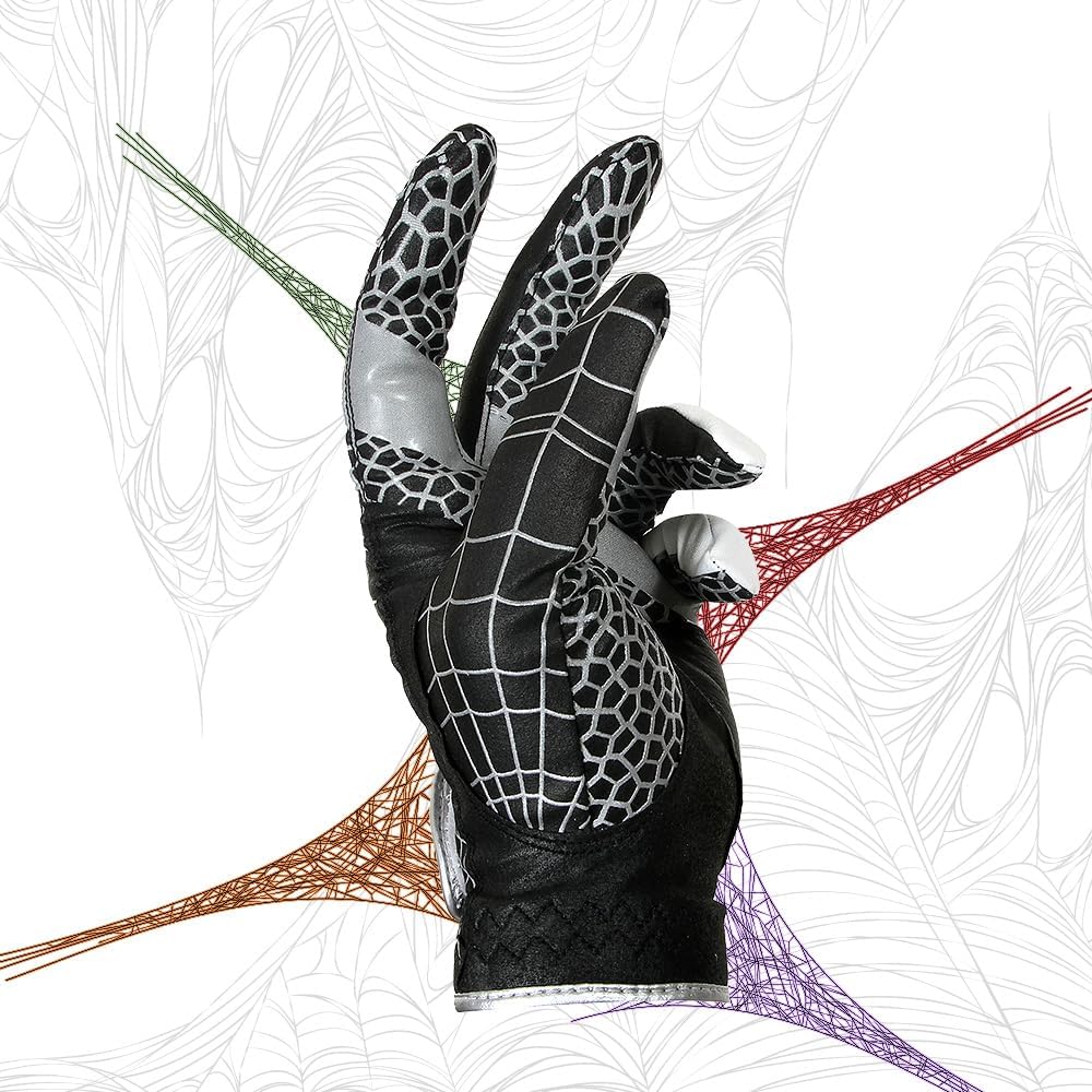 J&S Sporting Spider Grip Nonslip Golf Gloves for Men, Mens Golf Glove for Right Handed Golfer