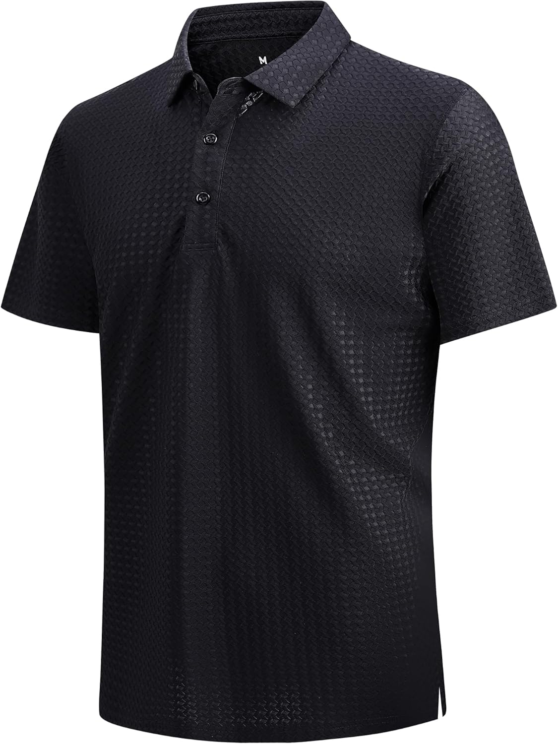 WARHORSEE Golf Polo Shirts for Men Short Sleeve Wrinkle Free 4 Way Stretch Moisture Wicking Performance Collared Tshirts