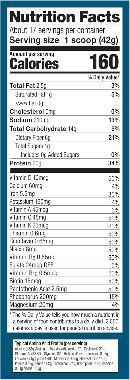 Vega Organic All-in-One Vegan Protein Powder, Chocolate - Superfood Ingredients, Vitamins for Immunity Support, Keto Friendly, Pea Protein for Women & Men, 25 Oz (Packaging May Vary)