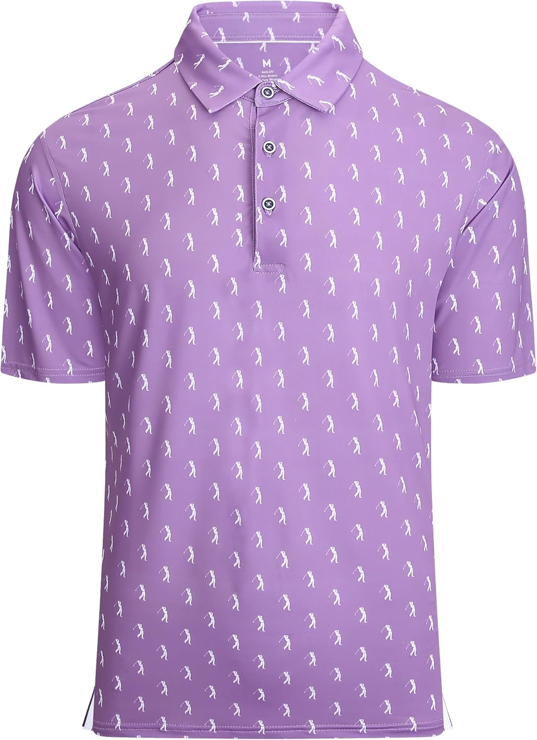 Damipow Premium Golf Shirts for Men Dry Fit Performance Polo Short Sleeve Collared Shirt