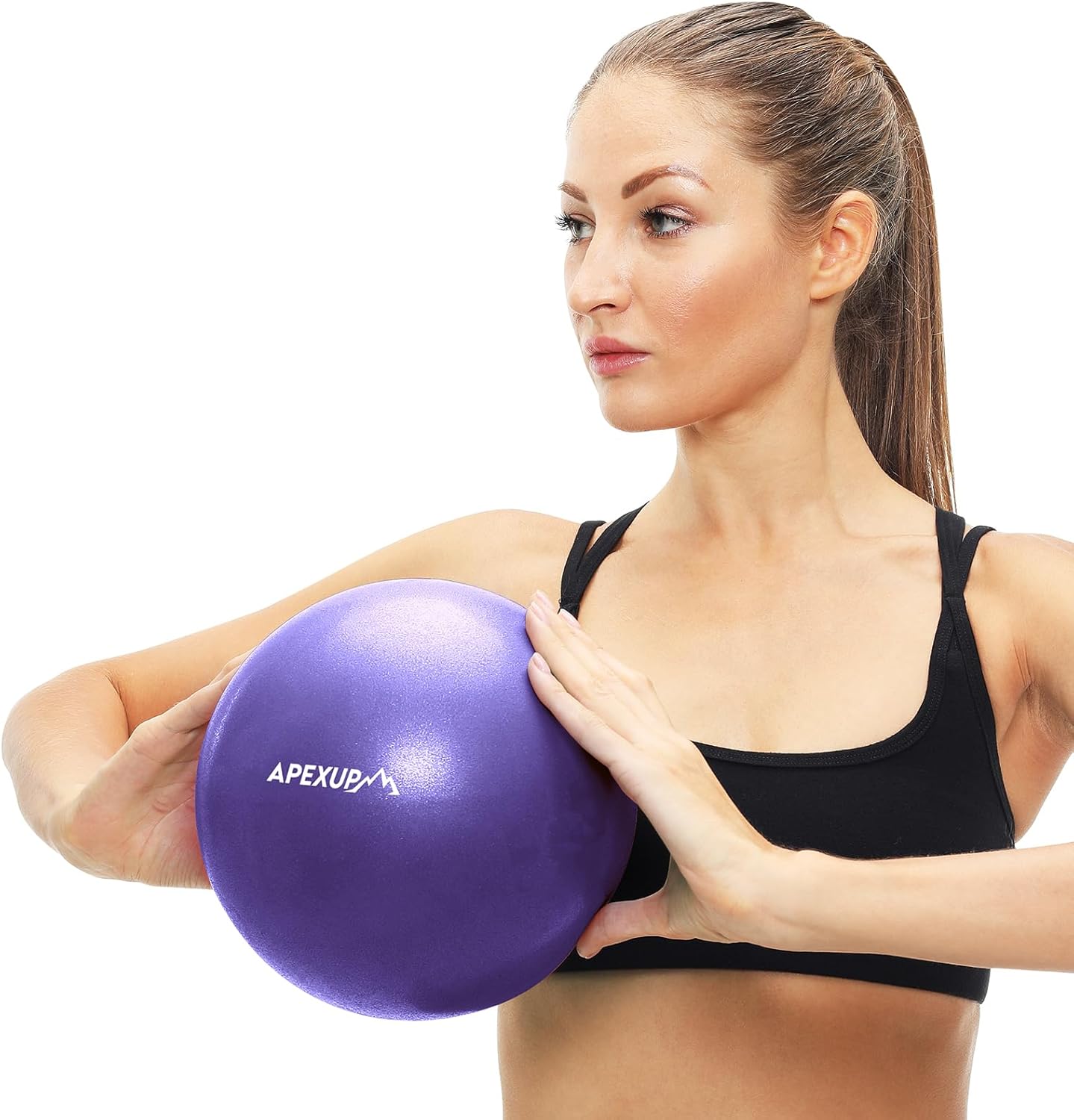 APEXUP Yoga & Pilates Ball - Anti Slip Heavy Duty Gym Ball for Fitness, Balance & Core Workout