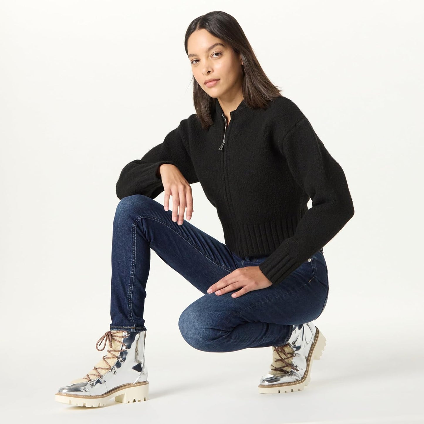 The Drop Women's Caleb Shearling Hiking Boot Hi-Top