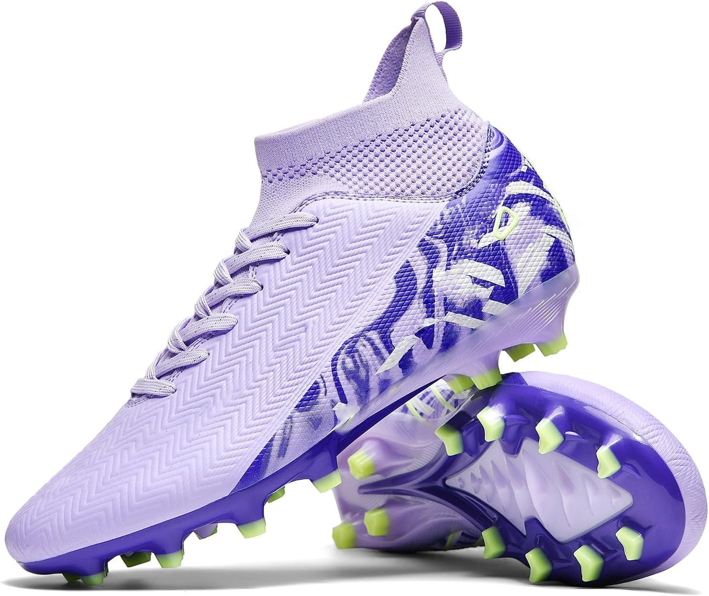 Indoor Soccer Cleats Mens Womens Turf Soccer Cleats Wide Socer Shoes FG AG TF High Ankle Football Boots