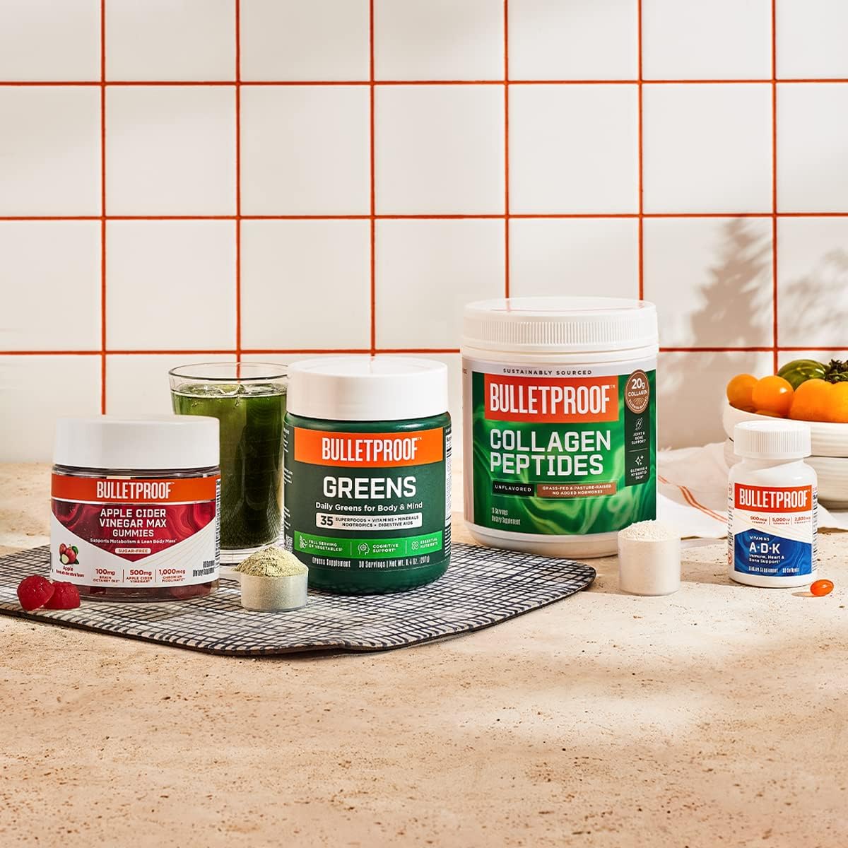 Bulletproof Greens, 8.4 Ounces, Daily Greens Powder with Superfoods and Nootropics, Full Serving of Vegetables, Essential Nutrients