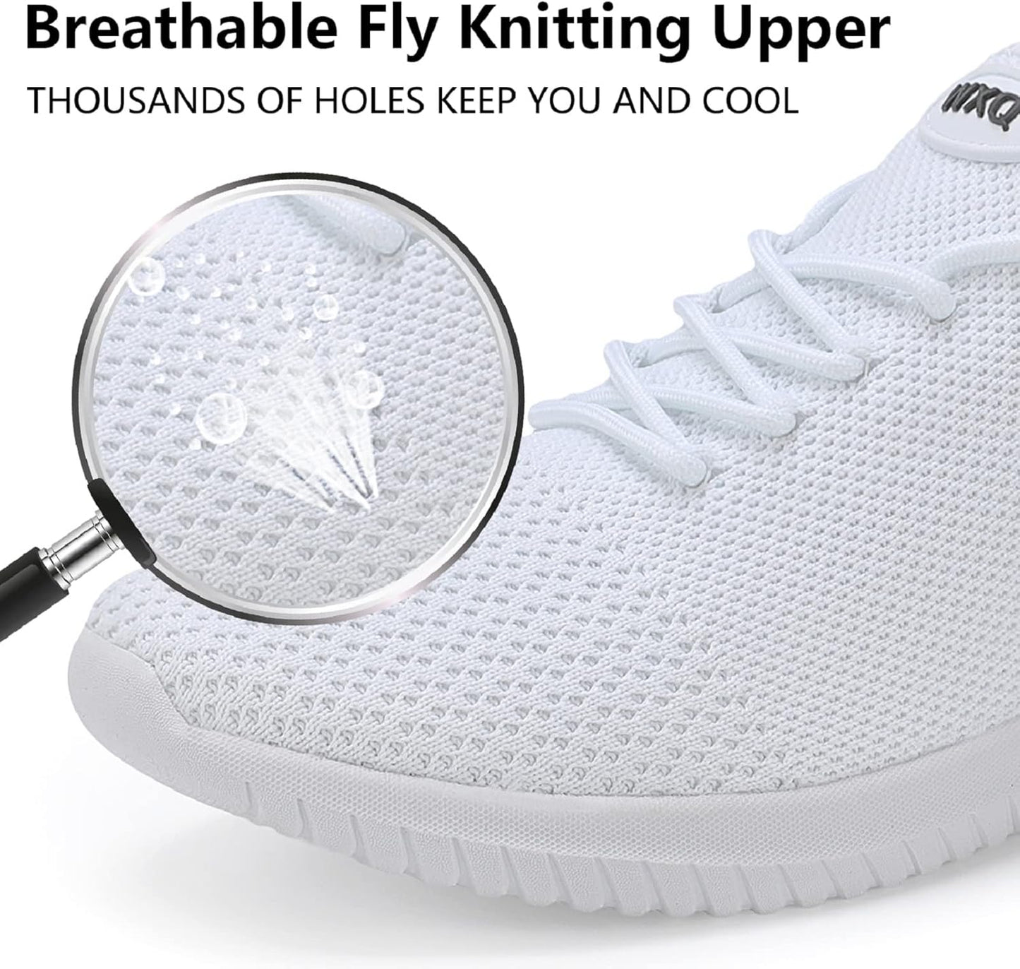 WXQ Men's Running Shoes Comfortable Lightweight Breathable Walking Shoes Mesh Workout Casual Sports Shoes