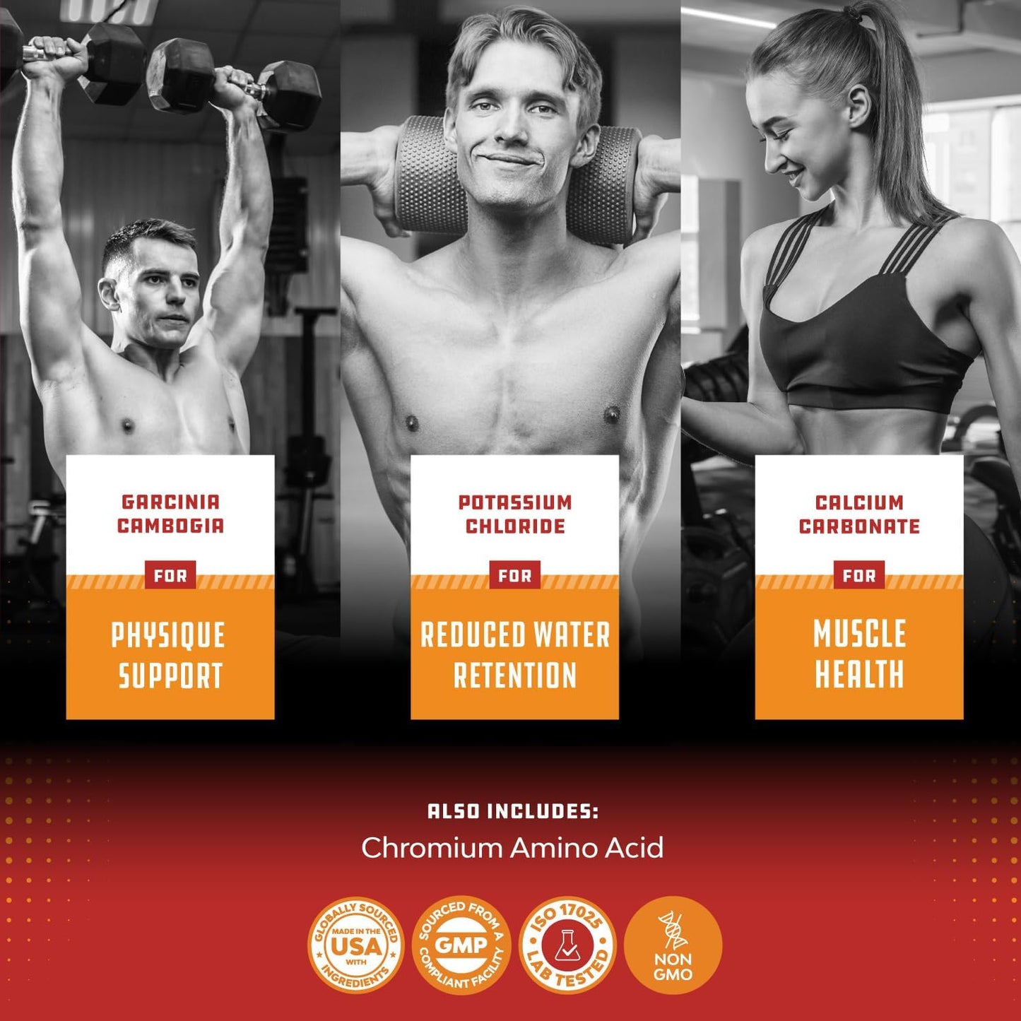 Strong Garcinia Cambogia Extract Capsules with 60% HCA - Non-Stimulant Garcinia Cambogia Weight Loss Supplement with Hydroxycitric Acid & Chromium for Balance, Energy & Metabolism Support - 60 Count