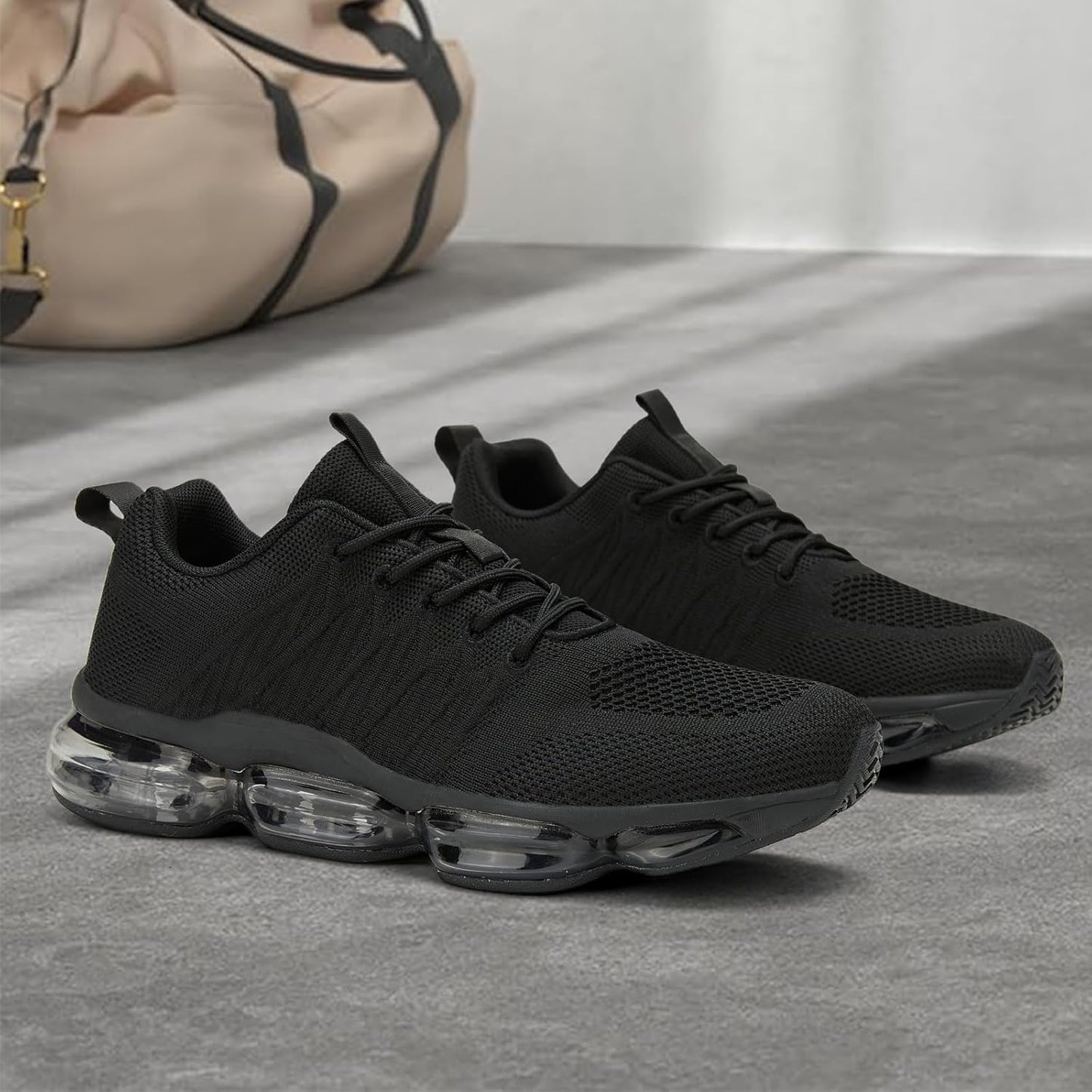 Men's Air Cushion Running Shoes Breathable Tennis Fashion Sneakers Non Slip Workout Casual Sport Shoes Gym Training Comfortable Walking Shoes