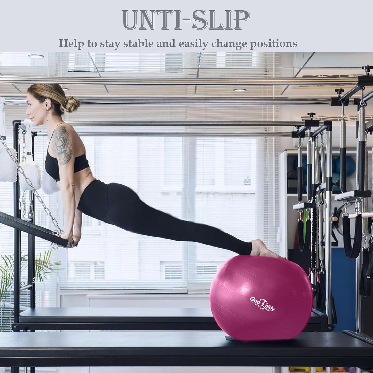 Soft Exercise ball, Anti-Burst Yoga Ball Chair Supports 2200lbs, Workout Equipment w/ Pump for Pregnancy Medicine Birthing Physical Therapy Stability Excersing Birth Swiss Fitness Gym Physio Labor Abs