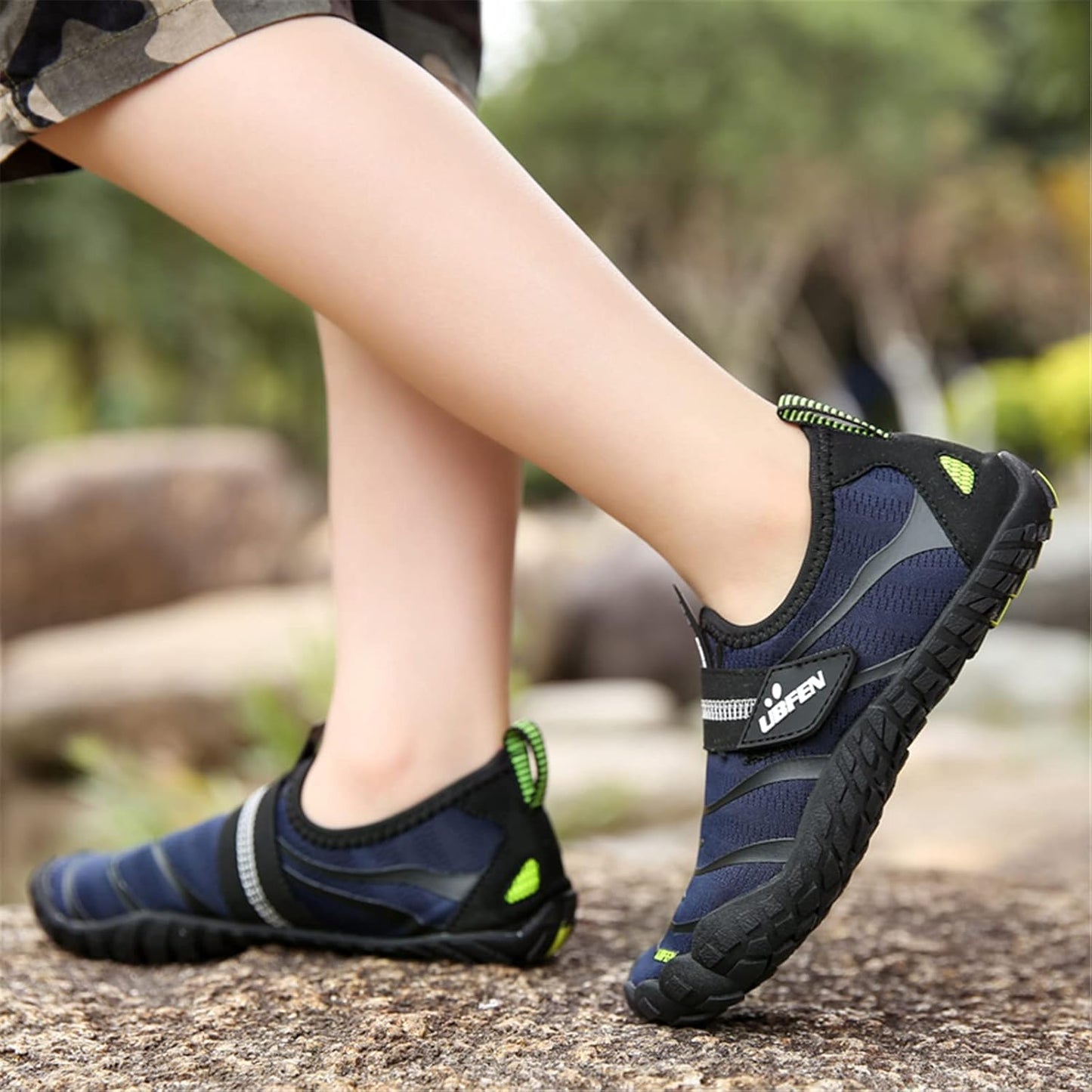 UBFEN Water Shoes for Kids Boys Girls Aqua Socks Barefoot Beach Sports Swim Pool Quick Dry Lightweight Toddler Little Big Kid