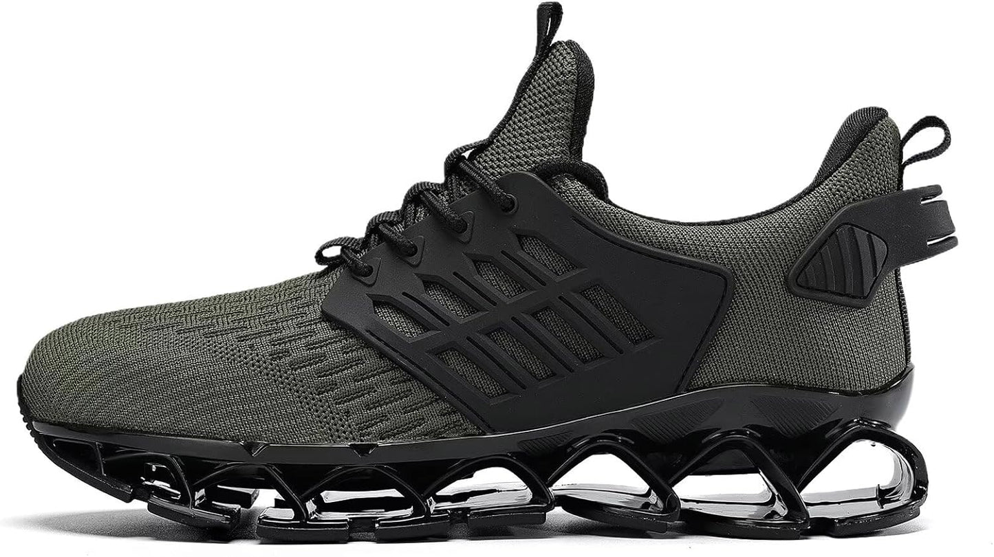 Mens Slip on Walking Running Shoes Blade Tennis Casual Fashion Sneakers Comfort Non Slip Work Sport Athletic Trainer