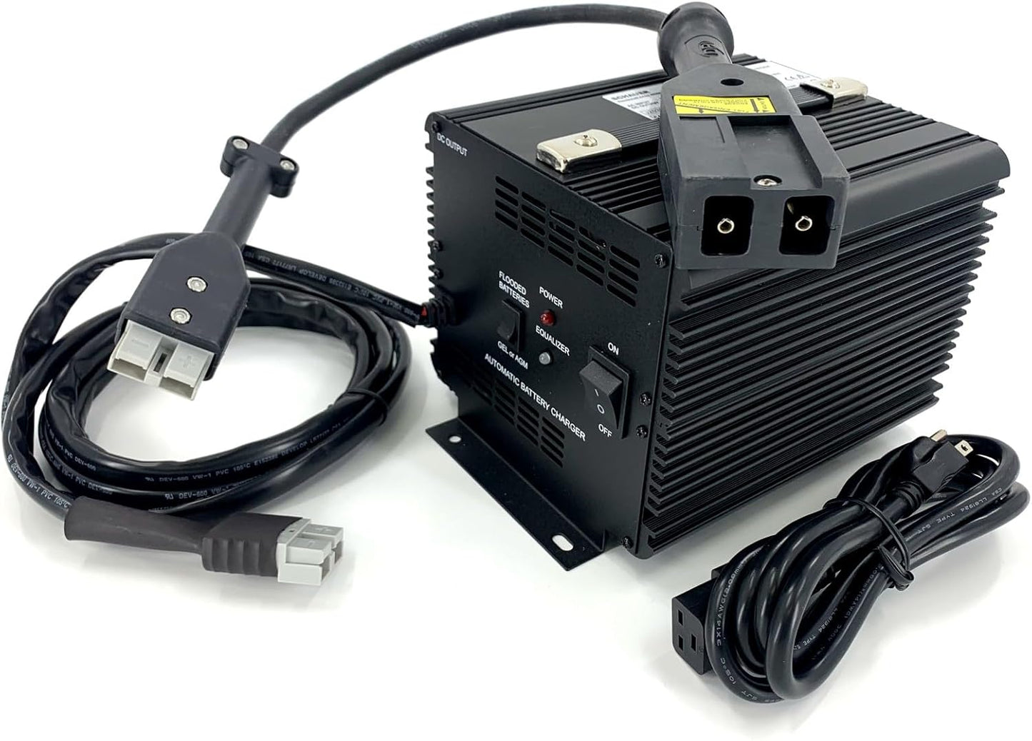 48 Volt Charger with Powerwise TXT Notched Connector for EZGO Golf Carts Replaces Lester Charger Model 20330 (JAC1548H-EZGO-TXT)