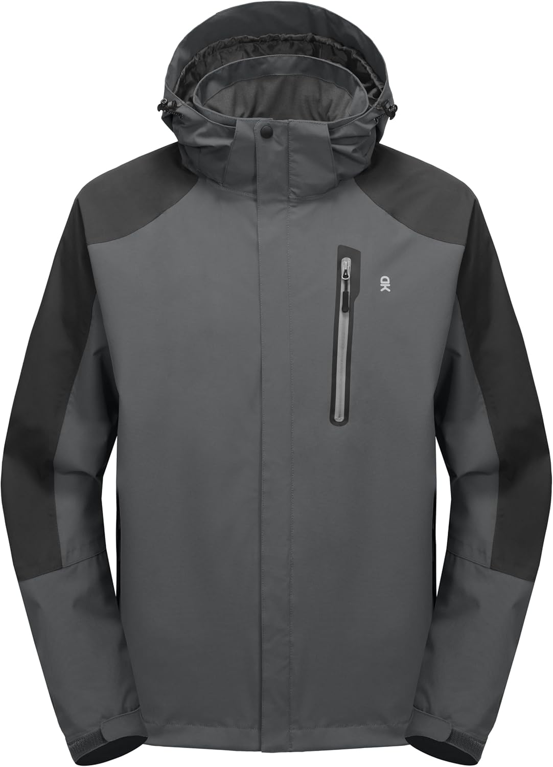 Little Donkey Andy Men's Waterproof Rain Jacket Outdoor Lightweight Hooded Raincoat for Hiking Golf Travel Fishing