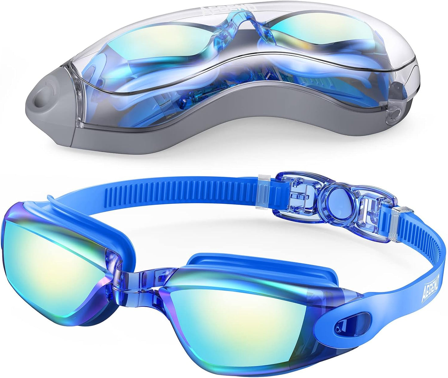 Aegend Swim Goggles, Swimming Goggles No Leaking Full Protection Adult Men Women Youth
