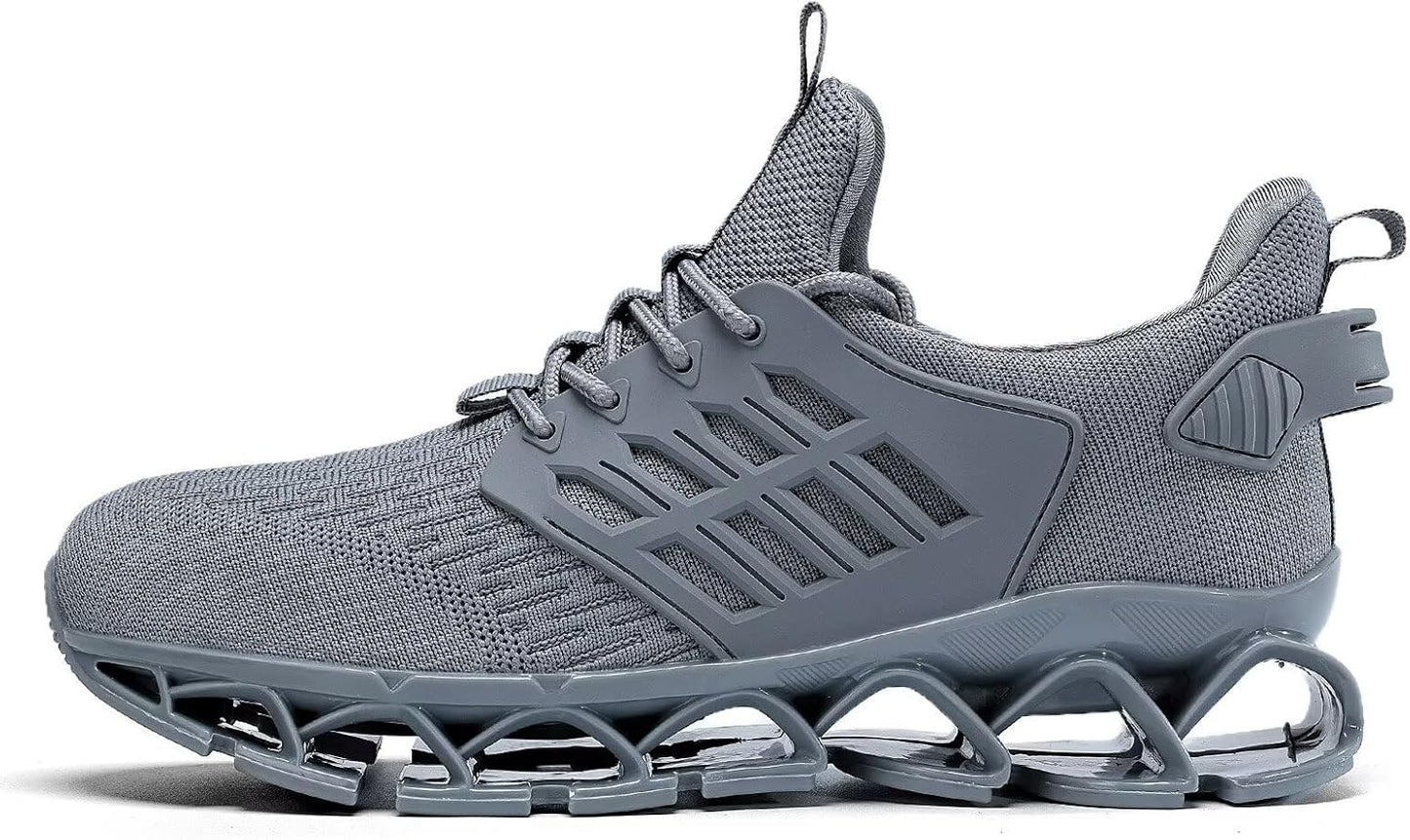 Mens Slip on Walking Running Shoes Blade Tennis Casual Fashion Sneakers Comfort Non Slip Work Sport Athletic Trainer