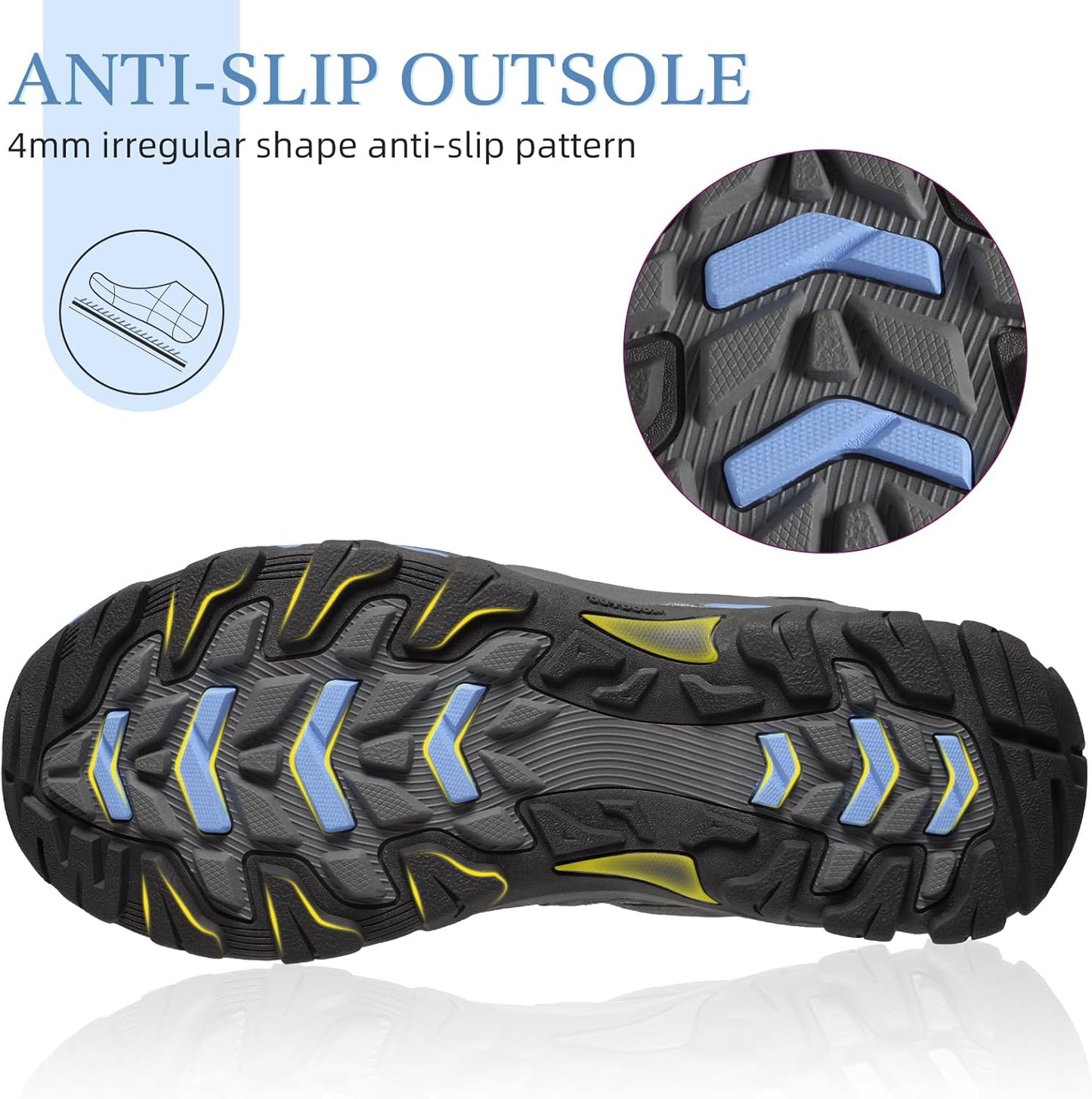 CAMELSPORTS Women's Hiking Shoes Breathable Trail Running Shoes Non-Slip Lightweight Outdoor Sneakers for Trekking Walking