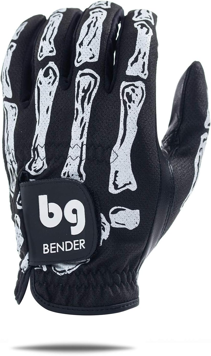 BG Bender - Mens Golf Glove, Durable Mesh Golf Gloves, Unique Golf Gloves