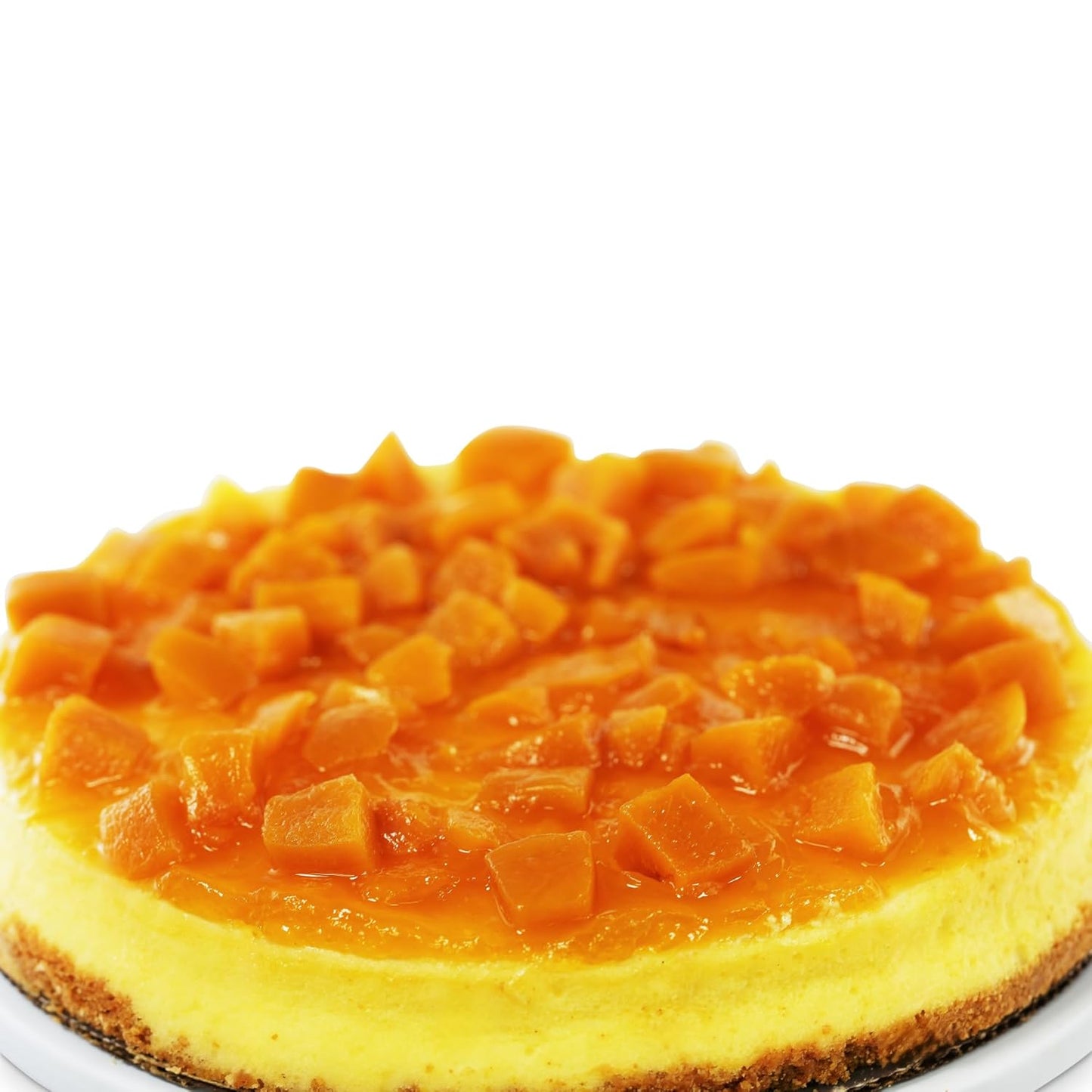 Andy Anand Sugar Free Peach Cheesecake For Delivery 9" (2 lbs) | Amazingly Delicious & Diabetic-Friendly, You Won't Believe It's Sugar Free! | Freshly Made with California Cream Cheese, All-Natural