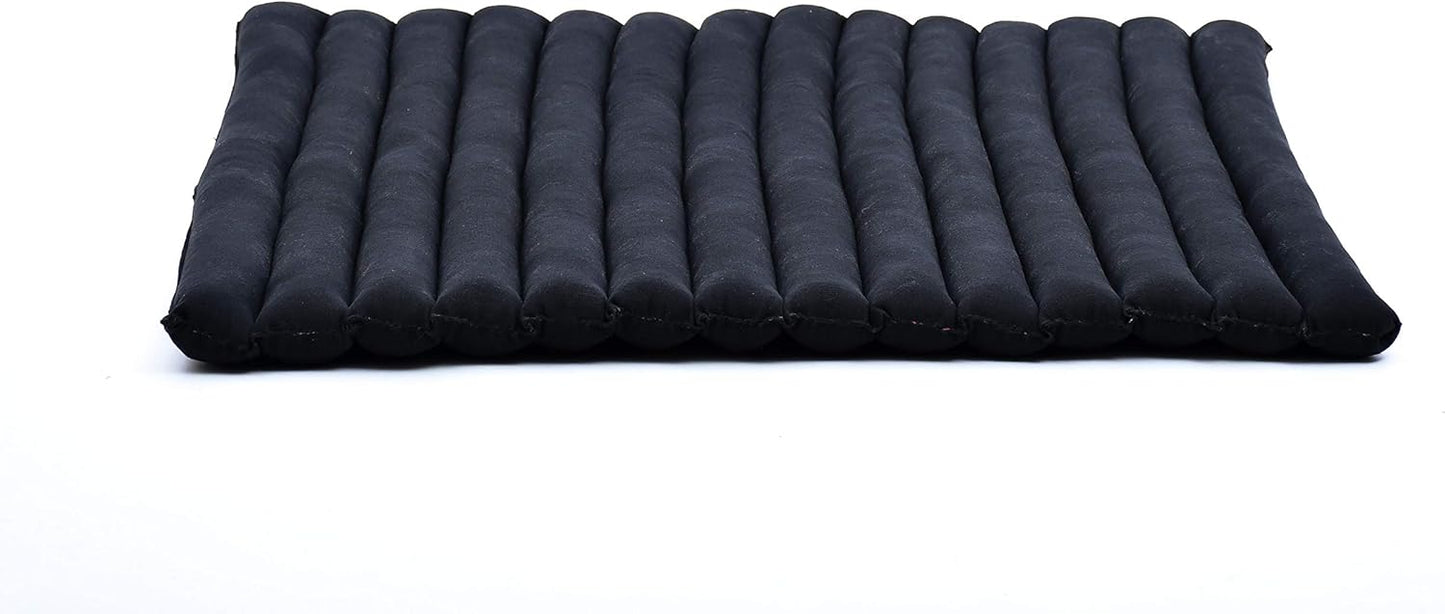 Leewadee Zabuton Seating Cushion – Square Floor Seat for Meditation Exercises, Light Yoga Mat Filled with Kapok