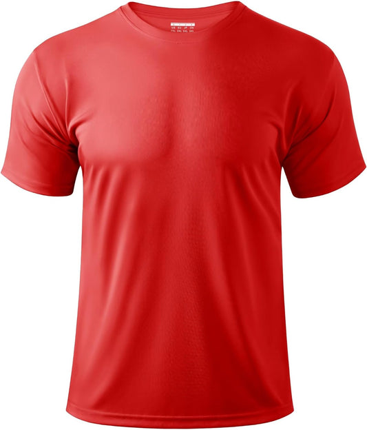 Boladeci Men's Swim Shirt Short Sleeve UPF 50+ Sun Protection SPF UV Moisture Wicking Lightweight Quick Dry Rash Guard