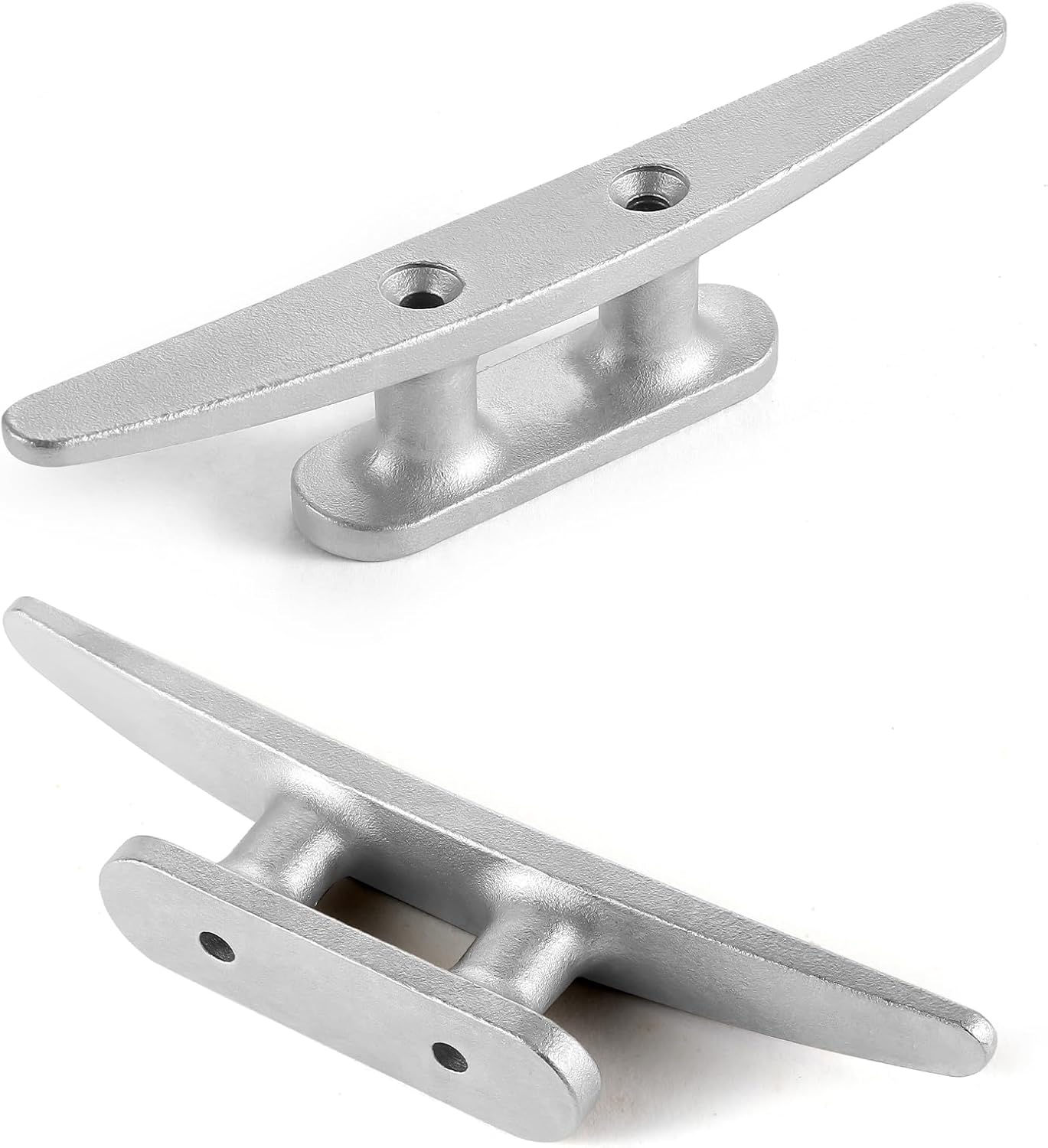 Boat Cleat, 4 inch / 6 inch 304 Stainless Steel Dock Cleat-Ideal for Marine, Deck, Nautical Decor (4 Pack/ 6 Pack)